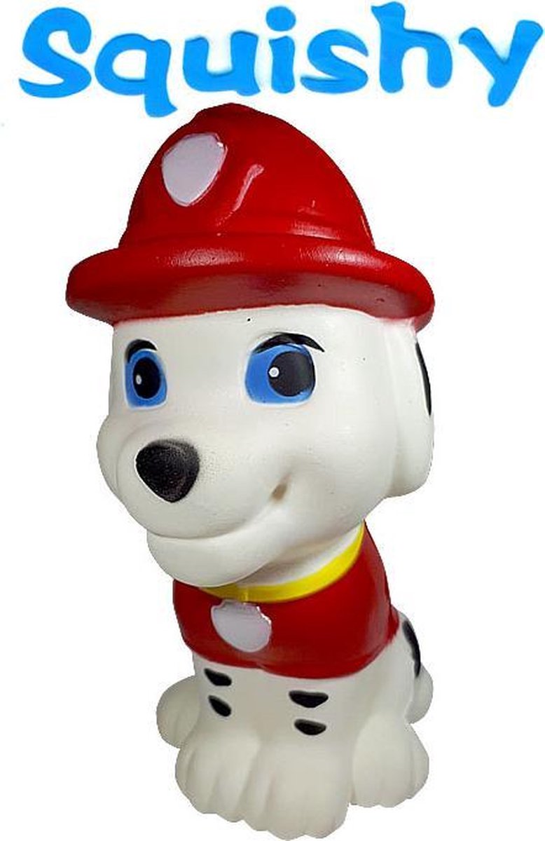 Squishy Figuurtje Paw Patrol Marshall 15 cm | Squishies Sqeezy Squeezy Pop it Fidget | Speelgoed voor kinderen | Stressbal Anti-Stress |